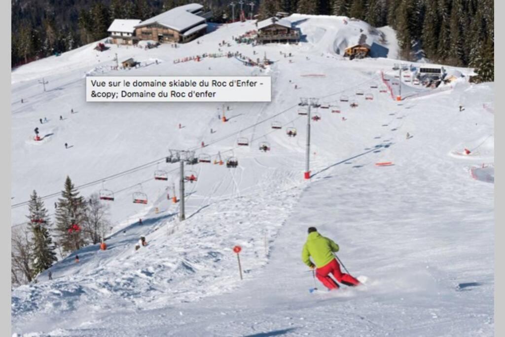 Au Pied Des Pistes B31, Chaleureux Studio 4 Pers, Vue Sur La Vallee Imprenable Avec Wifi, Draps Non Compris Saint-Jean-d'Aulps Luaran gambar