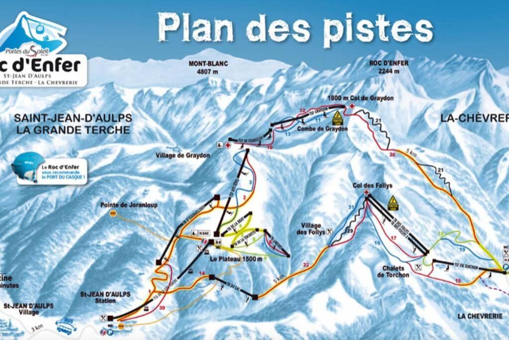 Au Pied Des Pistes B31, Chaleureux Studio 4 Pers, Vue Sur La Vallee Imprenable Avec Wifi, Draps Non Compris Saint-Jean-d'Aulps Luaran gambar